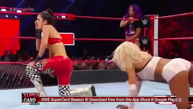 Bayley and Sasha Banks Vs Alicia Fox and Nikki Cross
