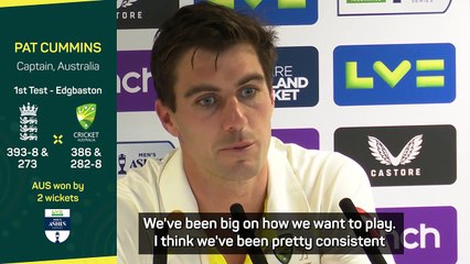 Cummins celebrates his best Test win in Ashes opener