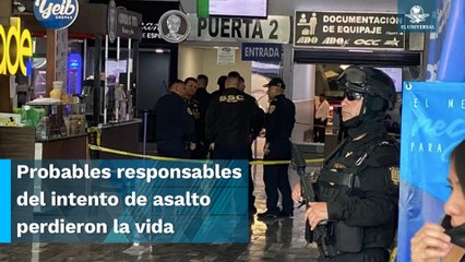 Mueren dos personas en intento de asalto a camioneta de valores en Central Camionera del Sur