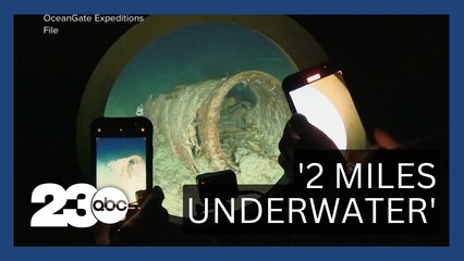 Search continues for missing craft with tourists exploring Titanic