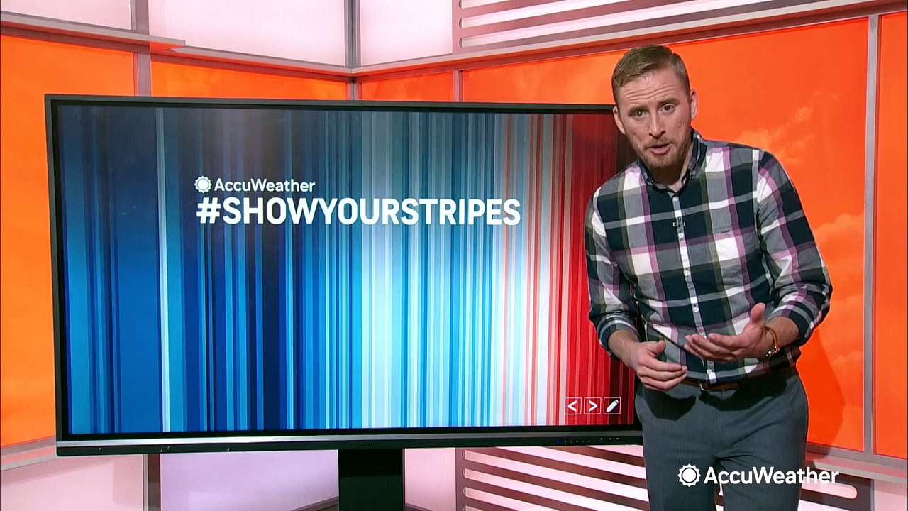 'Warming stripes' illustrate our warming world to help fight climate change