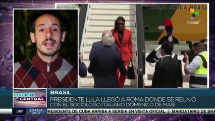 Pdte. de Brasil sostendrá en Italia encuentros de alto nivel para discutir la cuestión ambiental y la paz mundial