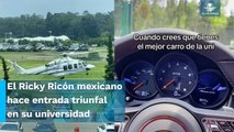 Estudiante llega en helicóptero al Tec de Monterrey y se viraliza