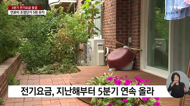 올 3분기 전기요금 '동결'... 국민부담 고려 / YTN