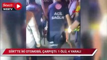 Siirt'te iki otomobil çarpıştı: 1 ölü, 4 yaralı