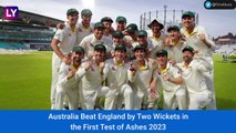 ENG vs AUS 1st Test Ashes 2023: Pat Cummins, Nathan Lyon Star in Dramatic Aussie Win