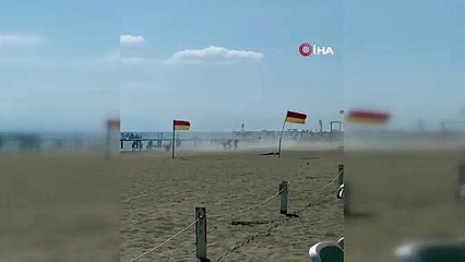 Antalya sahilinde hortum paniği! Ortalık birbirine girdi