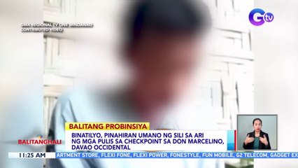 Binatilyo, pinahiran umano ng sili sa ari ng mga pulis sa checkpoint sa Don Marcelino, Davao Occidental | BT