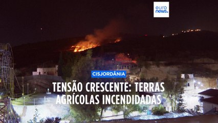 Escalada da vioência na Cisjordânia: terrenos agrícolas incendiados