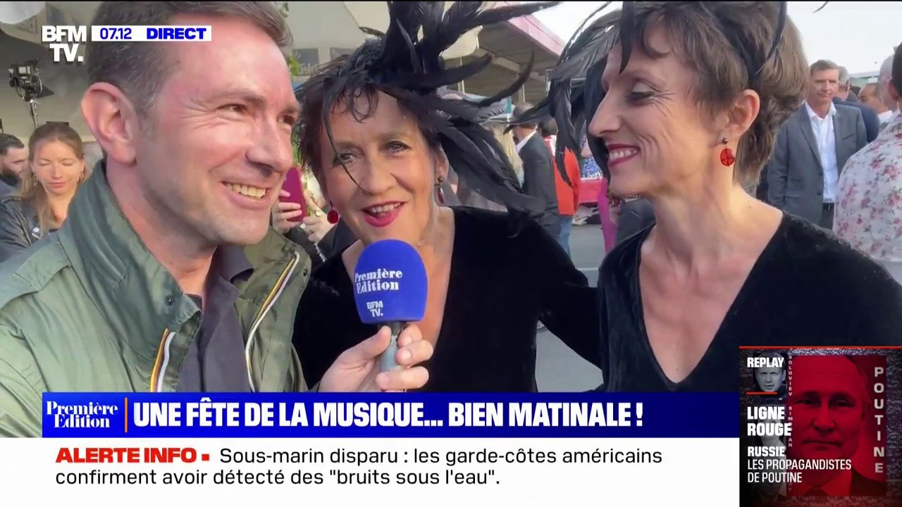 Fête de la musique: Caroline Loeb, l'interprète du tube "C'est la ouate", chante à Rungis ce matin