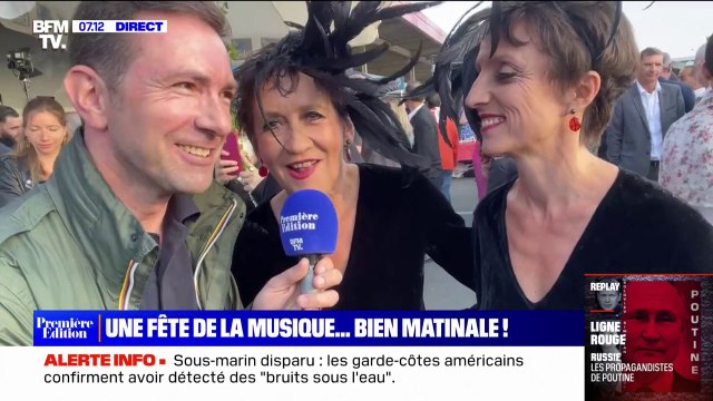 Fête de la musique: Caroline Loeb, l'interprète du tube C'est la ouate , chante à Rungis ce matin