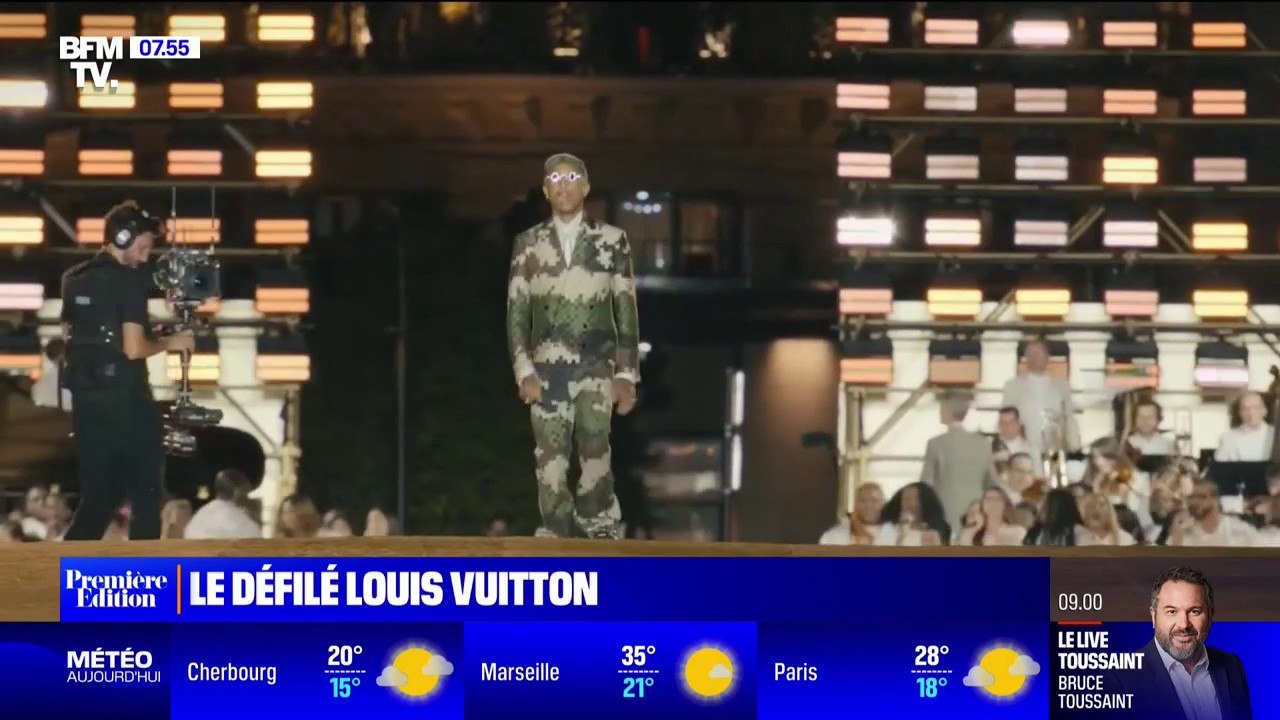 Le premier défilé de Pharrell Williams pour Louis Vuitton a amené près de 1750 invités sur le Pont-Neuf à Paris