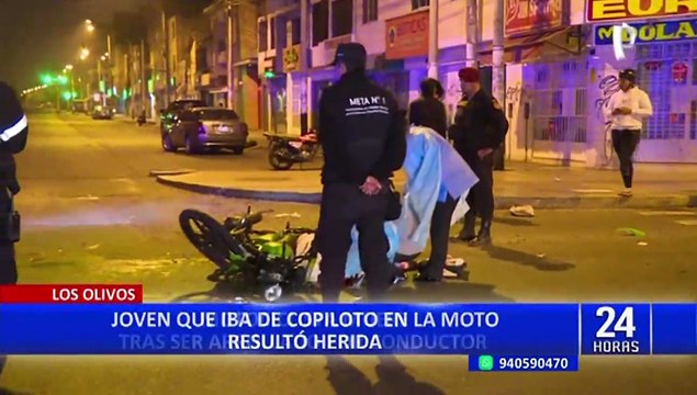 Los Olivos: motociclista muere tras chocar con una camioneta en la Av. Las Palmeras