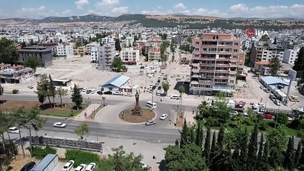 'Yıkık kent' Adıyaman'da binaların yerleri boş kaldı