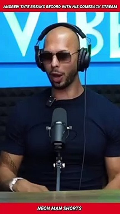 Andrew Tate Breaks RECORD with his COMEBACK Live Stream! | Andrew Tate News Shorts Facts #shorts