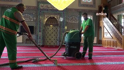 Çankaya Belediyesi, Kurban Bayramı öncesi ibadethane temizliğini yoğunlaştırdı