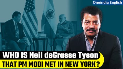 Скачать видео: PM Modi in US: Neil DeGrasse Tyson says Modi cares about space and its future | Oneindia News