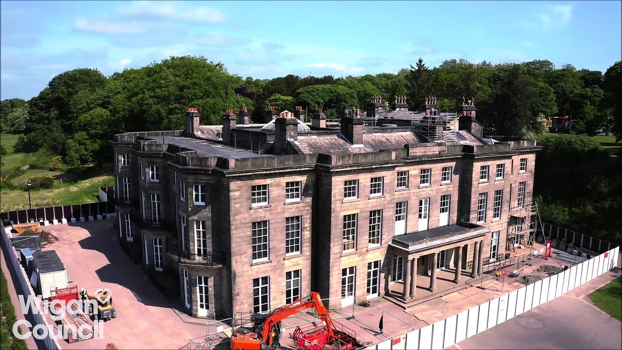 Work progresses to transform Wigan's Haigh Hall...