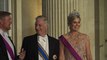 Le roi Philippe et la reine Mathilde au banquet pour la visite des souverains des Pays-Bas ,