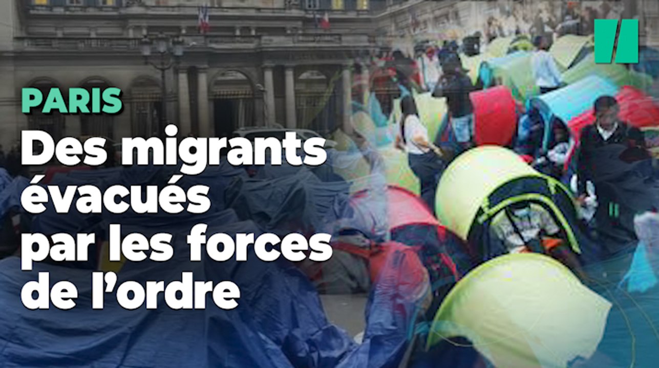 A Paris, des centaines de jeunes migrants sont évacués sous haute tension