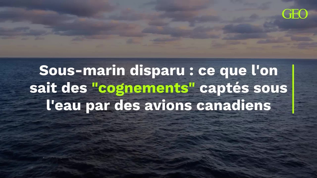 Ce que l'on sait des "cognements" captés sous l'eau par des avions canadiens à la recherche d’un sous-marin disparu