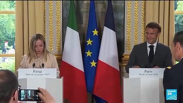 Italy's Meloni, France's Macron vow to work together on migration after tensions