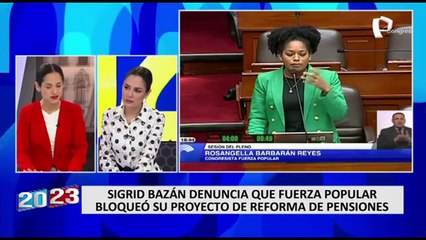 Sigrid Bazán denuncia que Fuerza Popular bloqueó su reforma de pensiones: “Se está yendo al tacho por un capricho”
