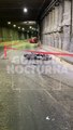 #Preliminar Un motociclista perdió el control del volante y terminó impactado contra un muro del paso a desnivel de la avenida López Mateos, a la altura de La Minerva #GuardiaNocturna
