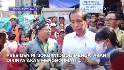 Respons Presiden Jokowi Terkait Pemeriksaan Mentan Yasin Limpo oleh KPK