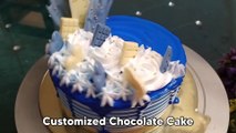 Customized Chocolate Cake | Blue Colour Chocolate Cake | New Design | नए डिजाइन का चॉकलेट केक |
