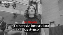 Discurso de Ayuso en el debate de investidura en la Asamblea de Madrid