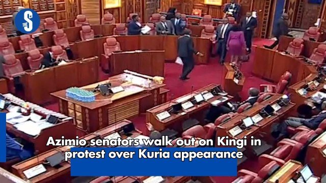 Azimio senators walk out on Kingi in protest over Kuria appearance