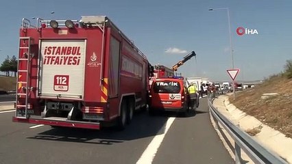 Accident en chaîne sur l'autoroute Silivri TEM： 3 blessés
