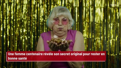 Une femme centenaire révèle son secret original pour rester en bonne santé !