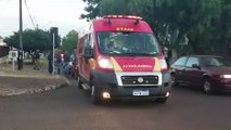 Homem tem lesão grave após ser prensado entre carros no Alto Alegre