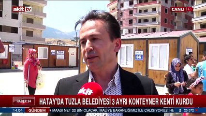Hatay'da Tuzla Belediyesi 3 ayrı konteyner kenti kurdu