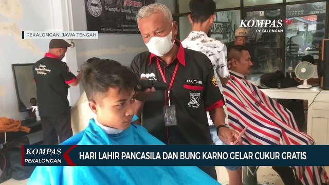 Peringati Hari Lahir Pancasila, PDIP Pekalongan Gelar Cukur Gratis