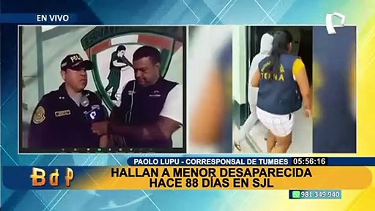 La menor reportada como desaparecida en SJL habría sido víctima de una red de trata de personas