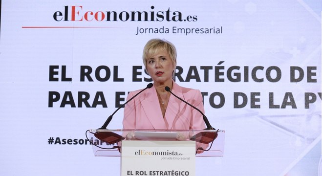Carme Artigas destaca el papel de la asesoría en la transformación y acompañamiento de las pymes - Jornada Wolters Kluwer