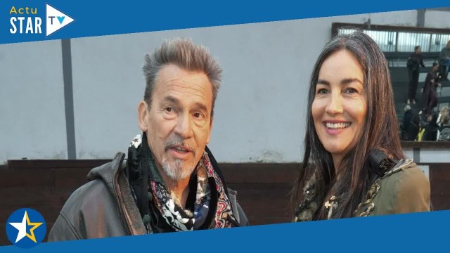 Ça va pas non ? : Florent Pagny embrassé par sa femme Azucena Caamaño sur BFMTV, il la recadre ave