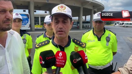 Bayram öncesi terminalde denetim