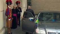 L'arrivo di Lula in Vaticano per l'udienza con il Papa