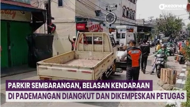 Parkir Sembarangan, Belasan Kendaraan di Pademangan Diangkut dan Dikempeskan Petugas