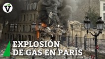 Una fuerte explosión de gas incendia varios edificios de París y provoca varios heridos graves