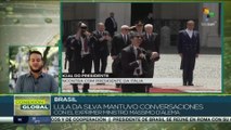 Presidente de Brasil Lula da Silva avanza con su agenda de trabajo por Italia