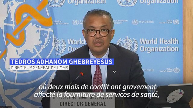 L'OMS profondément préoccupée par la situation sanitaire au Soudan (Tedros)