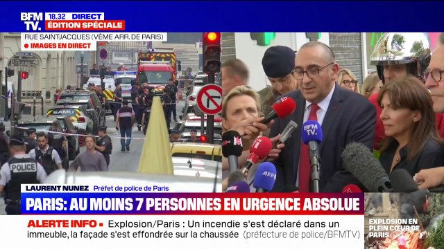 Explosion à Paris: Les opérations de secours sont toujours en cours , assure le préfet de police de Paris Laurent Nuñez