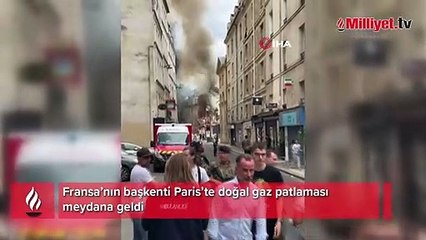 Paris'te doğal gaz patlaması! Çok sayıda ekip sevk edildi