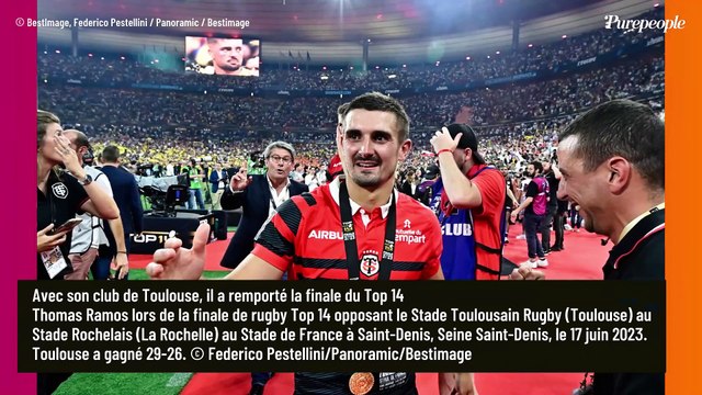 Thomas Ramos (Stade toulousain) : Belle photo avec sa femme, atteinte d'une lourde maladie, après le sacre