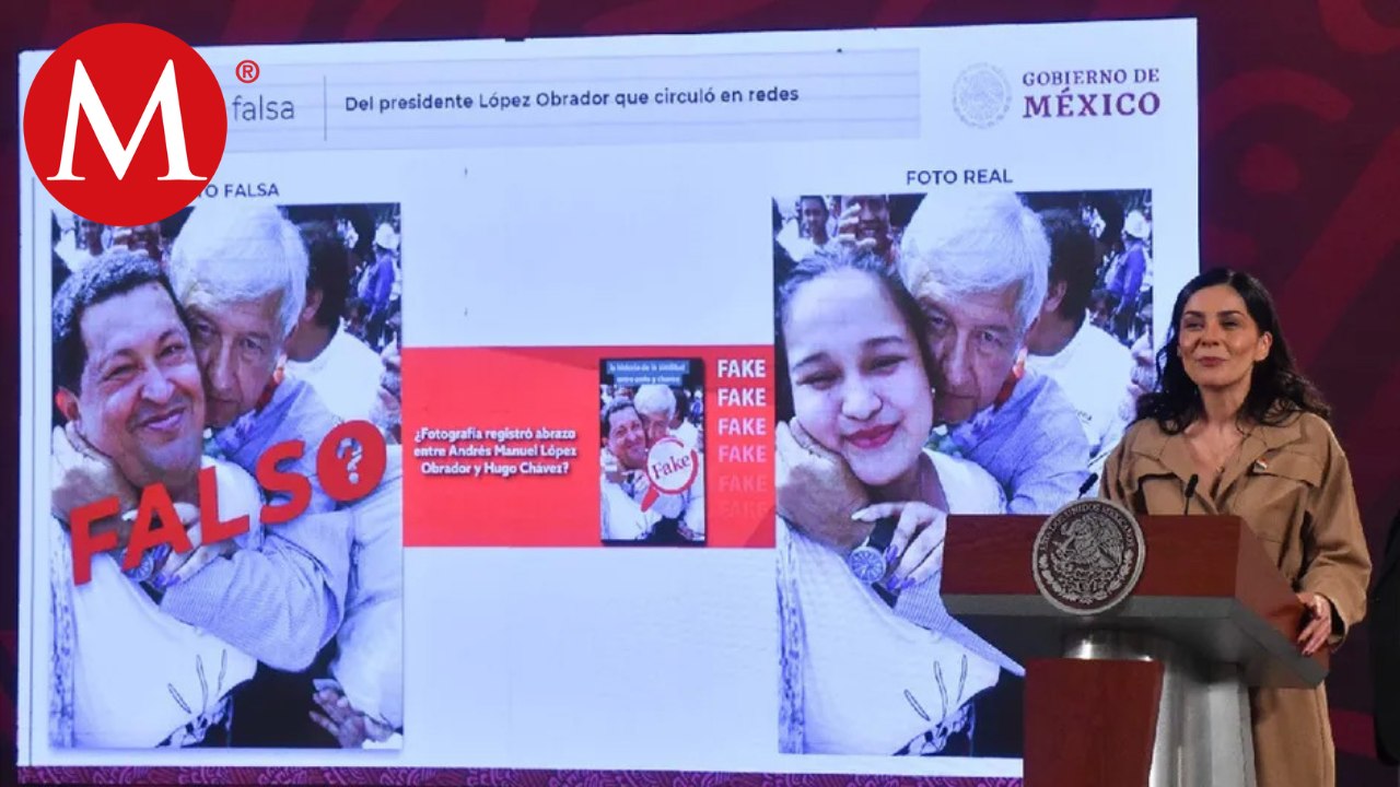 "Nunca lo vi, pero lo respeto", dice AMLO sobre fotomontaje con Hugo Chávez